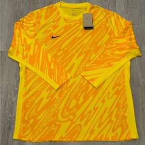 Nike Gardien V Goalkeeper Jersey Mens XXL Yellow Long Sleeve Soccer Goalie Shirt